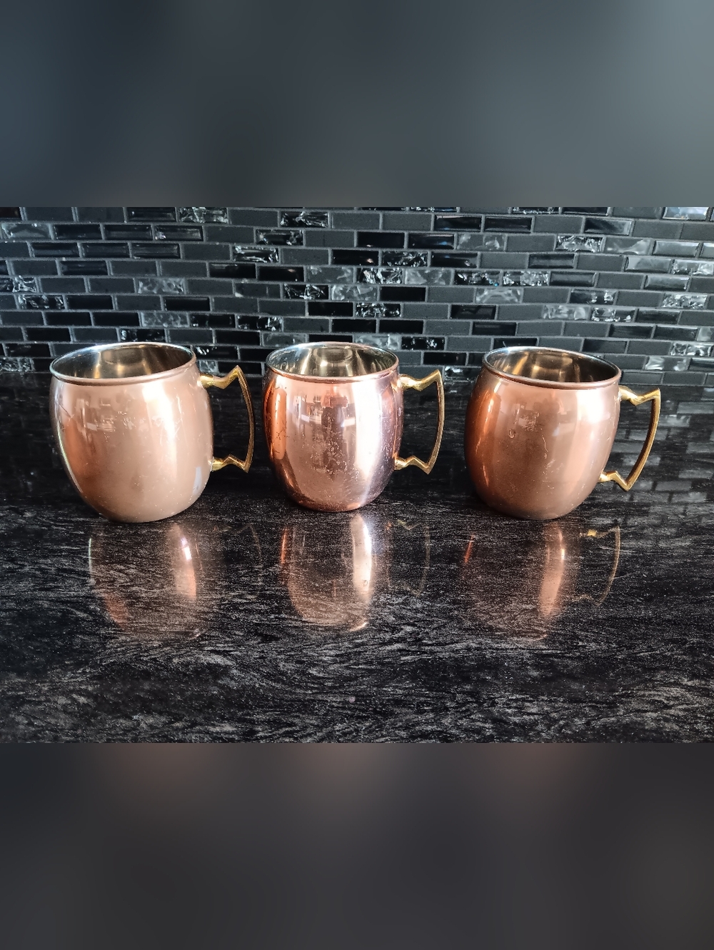 Copper Moscow Mule Mugs Set Of 3